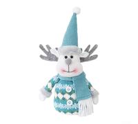Nain de Noël décoratif pour intérieur et extérieur, fait à la main à partir de tissu polyester doux pour cuisine, maison et ferme (cerf)