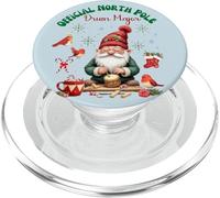 Nain de Noël fantaisiste Tambour Maker Holiday Art PopSockets PopGrip pour MagSafe