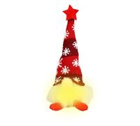 Nain de Noël, Lumineuse pour la Maison, Design de Vacances, matériau décoratif Doux, Fonction d'affichage Facile, Outil de décoration, Accessoire de Maison pour l'hiver 7,87 x 3,15