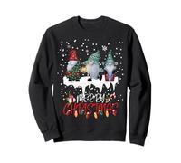 Nain de Noël Mignon avec lumière de Noël Assortie Sweatshirt