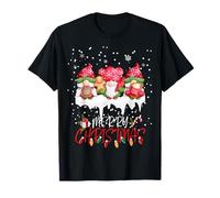 Nain de Noël Mignon avec lumière de Noël Assortie T-Shirt