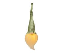 Nain de Noël Ornement d'arbre Lumière LED Décoration suspendue Pendentif Père Noël Suédois Poupée sans visage Nain Noël Fête de vacances Porte Mur Fenêtre Maison Cuisine Table Déco (C, 8.5x9x29.5cm)