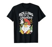 Nain de Noël « Rolling with My Gnomies Merry Christmas » T-Shirt Graphique avec Valeur