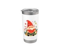 Nain de pastèque coloré avec motifs floraux et pastèques Gobelet isotherme en acier inoxydable double paroi