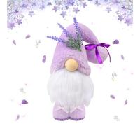 Nain de printemps fait à la main avec papillons et lavande - Lutin mignon pour le printemps et l'été, décoration parfaite pour la maison, la ferme, la cuisine et la fête des mères (style 2)