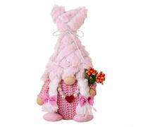 Nain de Saint-Valentin pour couple d'elfes - Décoration de fête - Convient pour la maison et le bureau - Ajoute une touche romantique ludique (fille)