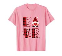 Nain de Saint-Valentin Tenant Un cœur Rouge à Carreaux de Buffle T-Shirt