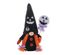 Nain d'Halloween à collectionner pièce maîtresse saisonnière | Nain d'Halloween sans visage pour enfants, filles, adultes, femmes, table de nuit, salle de ortoir, appartement
