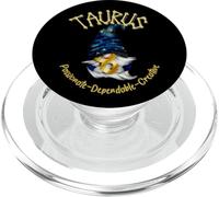 Nain du Taureau Signe du Zodiaque Traits Étoiles Astrologie PopSockets PopGrip pour MagSafe