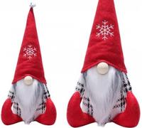 Nain elfe de Noël Bonnet rouge Clochette 32cm