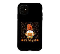 Nain Mignon et Amusant Tenant Une Citrouille d'automne C'est l'automne Y'all Coque pour iPhone 11