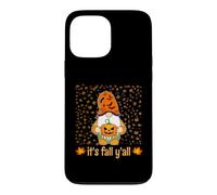 Nain Mignon et Amusant Tenant Une Citrouille d'automne C'est l'automne Y'all Coque pour iPhone 13 Pro Max