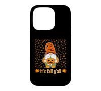 Nain Mignon et Amusant Tenant Une Citrouille d'automne C'est l'automne Y'all Coque pour iPhone 14 Pro