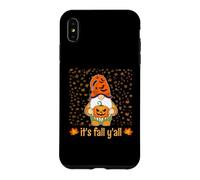 Nain Mignon et Amusant Tenant Une Citrouille d'automne C'est l'automne Y'all Coque pour iPhone XS Max