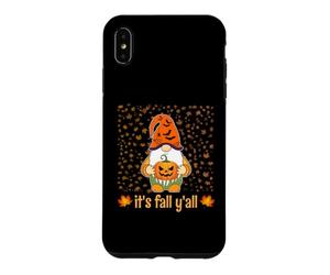 Nain Mignon et Amusant Tenant Une Citrouille d'automne C'est l'automne Y'all Coque pour iPhone XS Max