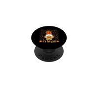 Nain Mignon et Amusant Tenant Une Citrouille d'automne C'est l'automne Y'all PopSockets PopGrip Adhésif