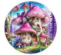 Nain Puzzle Rond De 1000 Pièces pour Elf Qualité Premium Kunstistique Kunst Relaxation Réduction du Stress 1000pcs (67.5x67.5cm)