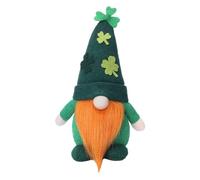 naine de Saint-Patrick, sans visage de la Saint-Patrick, tomate suédoise âgée verte faite à la main, gnomes farcis de la Saint-Patrick, jolie sans visage scandinave pour le jour
