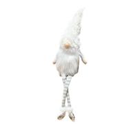 naine | Jolie décoration suédoise en Peluche Blanche Faite à la Main - suédoise Tomte sans Visage Décoration de Table pour Les Vacances