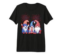 Nains de feu d'artifice 4 Juillet Jour de l'indépendance Drapeau américain T-Shirt Haut de Gamme
