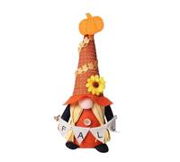 Nains De Jardin en Peluche De Récolte d'automne avec des Accents Feuilles Citrouille Décoration Table Thanksgiving Décoration D'étagère Cheminée Poupée Nains Vacances