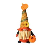 Nains De Jardin en Peluche De Récolte d'automne avec des Accents Feuilles Citrouille Décoration Table Thanksgiving Décoration D'étagère Cheminée Poupée Nains Vacances