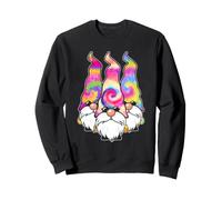 Nains de Jardin Hippie tie-Dye Trio bohème Mignon Ambiance Sweatshirt
