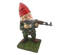 Nains de jardin - Statue naine d'extérieur en résine - Décoration de combat de gnome en résine - Accessoire de jardin féérique pour jardin, cour, pelouse, chambre et