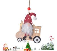 Nains de Noël, Décorations de Sapin de Noël, Pendentifs Bois Résistants à la Décoloration pour Porte Fenêtre Mur Chambre
