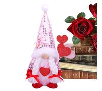 Nains de Saint-Valentin - Elfe en peluche faite à la main - Décoration de table saisonnière - Figurines gonk scandinaves - Ornements mignons en forme de cœur - Pour couples, épouse, petite amie, mère