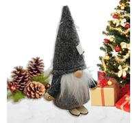 Nains d'hiver - Forme de tissu en peluche, corps rembourré doux, chapeau rouge festif | Figurine scandinave sans visage, décoration de sapin de Noël, décoration de collection pour les vacances avec
