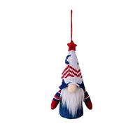 Nains patriotiques lumineux du 4 juillet pour le jour de l'indépendance - Ornements à suspendre avec lumière LED - Décoration de Noël vétérans