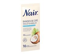 NAIR - Bandes de Cire Froide Maillot & Aisselles Coco - 16 Unités