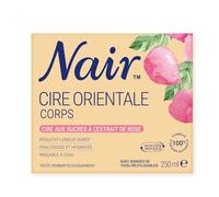 Nair Cire orientale aux sucres – Extrait de rose, 100% origine naturelle – Pot 250 ml + 14 bandes