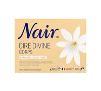 NAIR - Cire Divine aux Extraits de Fleur de Tiaré, Spéciale Peaux Sensibles, Se Retire Sans Bandes, Pot de 400g + 2 Lingettes "Finition Parfaite"