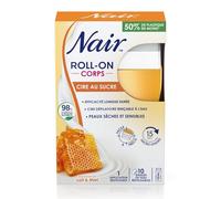 NAIR - Épilation Douce Peau Sensible au Lait et Miel, Confort et Hydratation (Roll-On 100 ml + 10 Bandes) L'unité