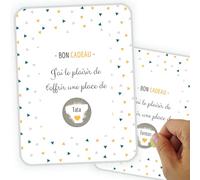 Naïris bijoux Tonton + Tata - Carte Annonce Grossesse à Gratter - Bon Cadeau - Oncle et Tante