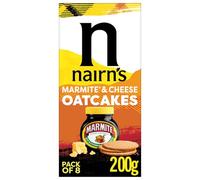 Nairn's Gâteaux d'avoine à la marmite et au fromage - Avoine complète - Collations saines - Convient aux végétariens - Gâteaux d'avoine - Riche en fibres - Aimez-le ou détestez-le, vous devez