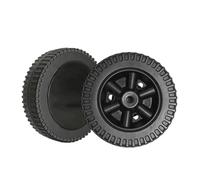 Naisfei Lot de 2 roues de rechange en plastique pour barbecue à gaz et autres marques - Roues noires de 15,2 cm