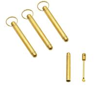 Naisfei Lot de 4 mini cuillères dorées pour remplir des sels, des herbes, du sable, etc