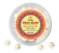 NAISHA Lot de 100 mèches de ghee pur pour Puja, prêtes à l'emploi, durée de combustion de 30 min, mèches en coton sans cire, idéales pour Pooja, méditation, diwali et pendaison de crémaillère Mèche