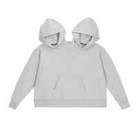 Naisicatar Sweat-Shirt à Capuche Double Une pièce pour Couple, Extra Large, Intime, pour 2 Personnes, avec Cadeaux de Poche pour Les Couples (Gris)