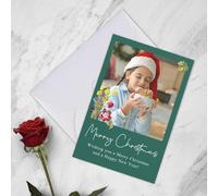 Naispanda Cartes de Vœux Personnalisées avec Enveloppes 2025 Carte de Noël, Anniversaire Personnalisée Lot de Cartes de Fêtes Papier Nacré Premium Pour Noël, Mariage, Remerciement