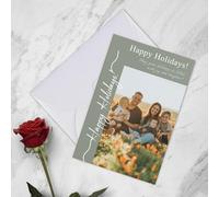 Naispanda Cartes de Vœux Personnalisées avec Enveloppes 2025 Carte de Noël, Anniversaire Personnalisée Lot de Cartes de Fêtes Papier Nacré Premium Pour Noël, Mariage, Remerciement