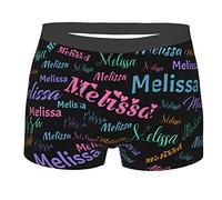 Naispanda Nom Personnalisé Boxer pour Homme avec Petite Amie Femme Caleçon Personnalisée pour Homme Mari Petit Ami Saint Valentin Cadeau Cadeau Anniversaire Men's Boxer Briefs