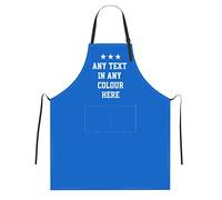 Naispanda Tablier de Cuisine Personnalisé, Avec Votre Nom et Texte, Tablier Personnalisé de Cuisine Étanche réglable, Tabliers de Avec Poches Chef Homme et Femme, Cadeau Saint Valentin Fête des Mères