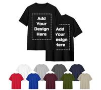 Naispanda Tee Shirt Personnalisé Homme Femme, T-Shirt d’Image de Texte Photo personnalisé,T-Shirt personnalisé pour Hommes Femmes Adultes