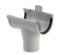 Girpi Naissance centrale de gouttière pour toit G – gris – diamètre 25 mm