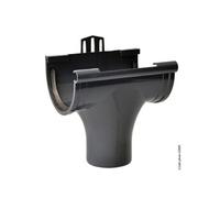 Naissance à joint pour gouttière demi-ronde développé 25 Pmg80a pvc