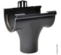 Naissance à joint pour gouttière demi-ronde développé 25 Pmg80a pvc G